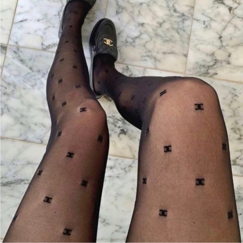 Small Detail Tights In Black